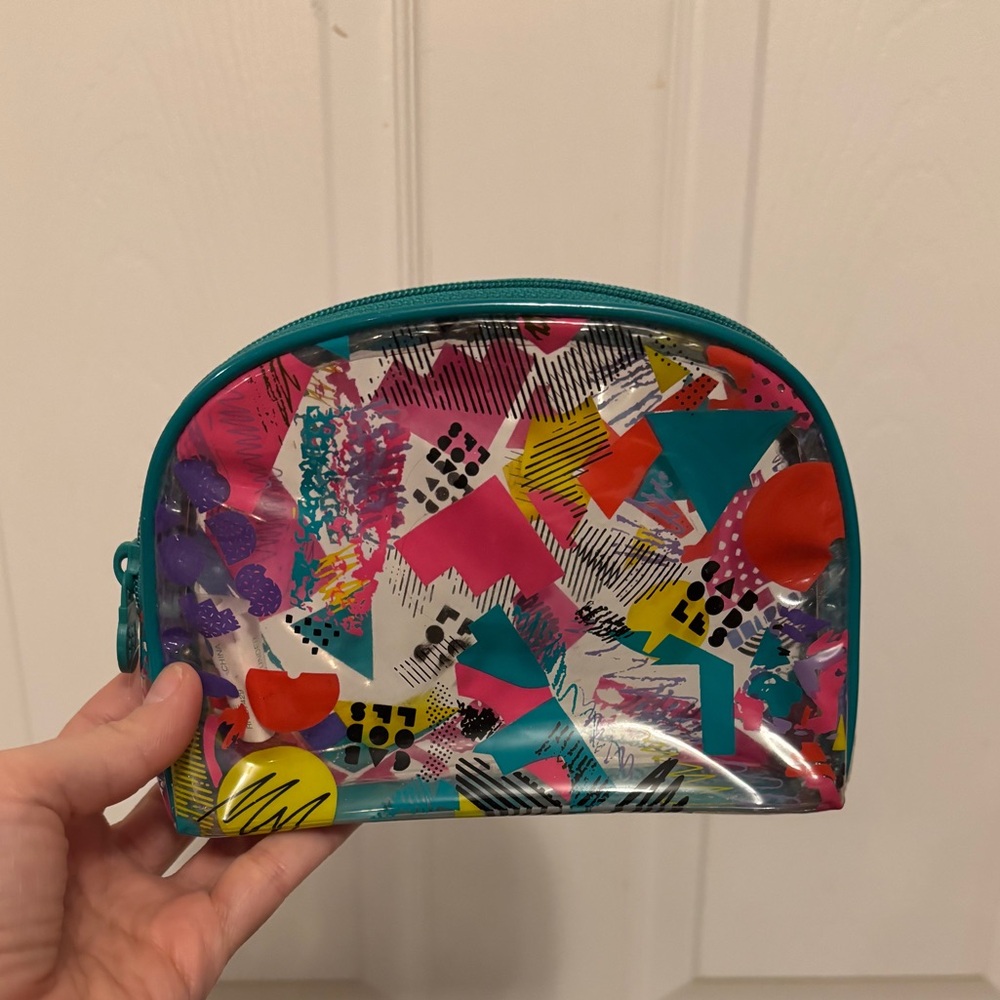 Vintage Caboodles Clear Makeup Pouch